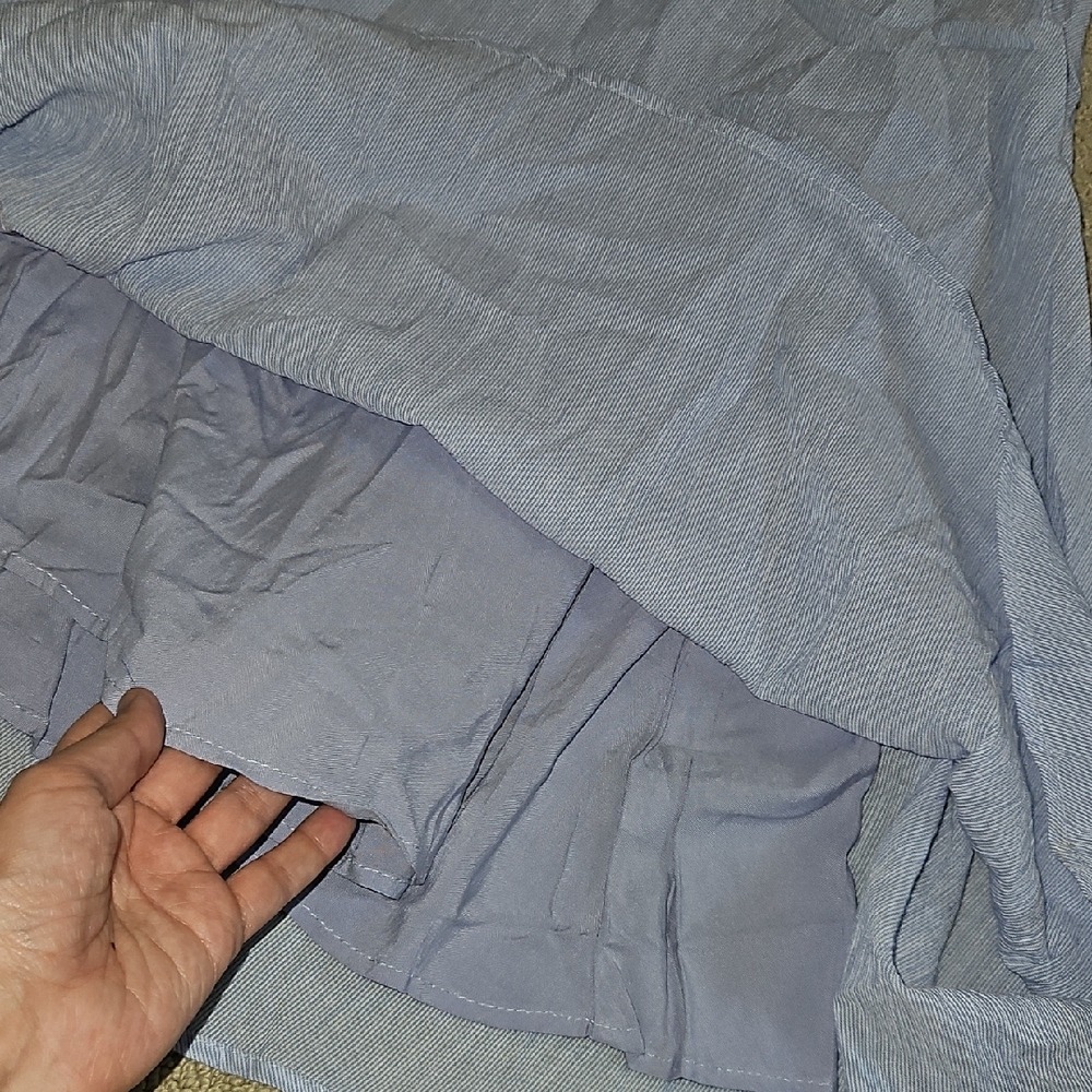 Lulu's Blue Midi Sundress with Flutter Sleeves (0200) - Picture 15 of 16
